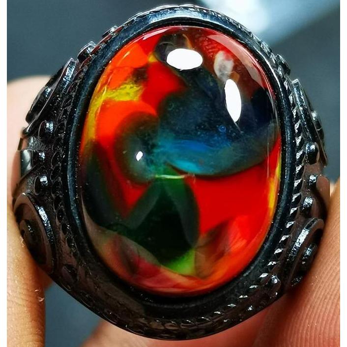 Batu akik pancawarna