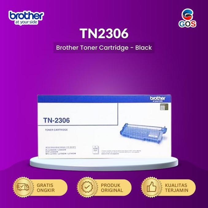 TERMURAH - BROTHER Toner TN 2306 Original Black TN2306 TN-2306