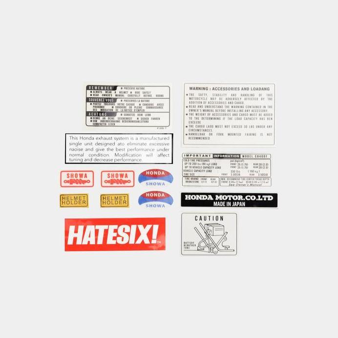 DECAL STICKER TEMPELAN PELENGKAP ATAU DETAIL UNTUK HONDA CB400 CB400F READY STOCK