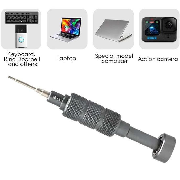 KATERINABLU OddmentAlat perbaikan ponsel obeng silang magnetik obeng manual kecil