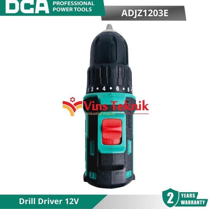 DCA ADJZ1203E Mesin Bor Baterai Cordless Brushless Drill Driver 12V ADJZ1203
