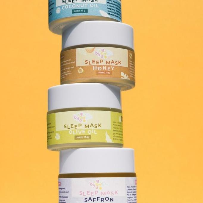 Feisumasuku- Buy1 Get1 Gift Sleepingmask Bybdka Sleeping Mask Bybdka Sleepmask Bybdka Saffron,Zaitun