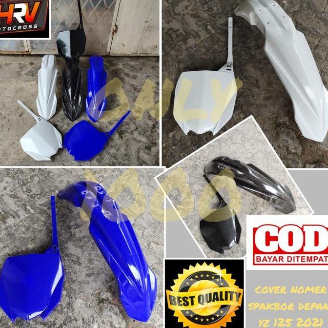BODY YZ 125 2021 2ITEM SPAKBOR DEPAN YZ 125 2021 COVER NOMER YZ 125 2021 FRONT FENDER YZ 125 2021 PL
