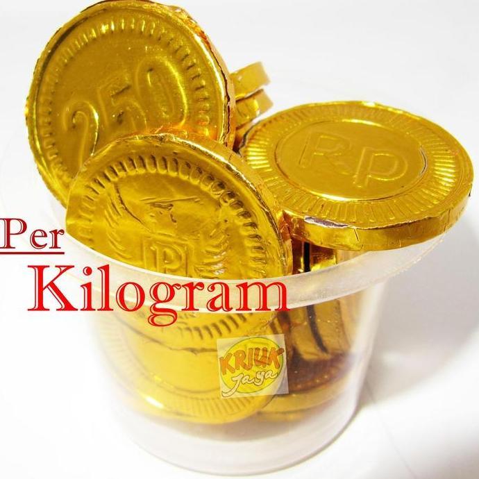 Keki- Coklat Koin Emas ( Kiloan / Curah )