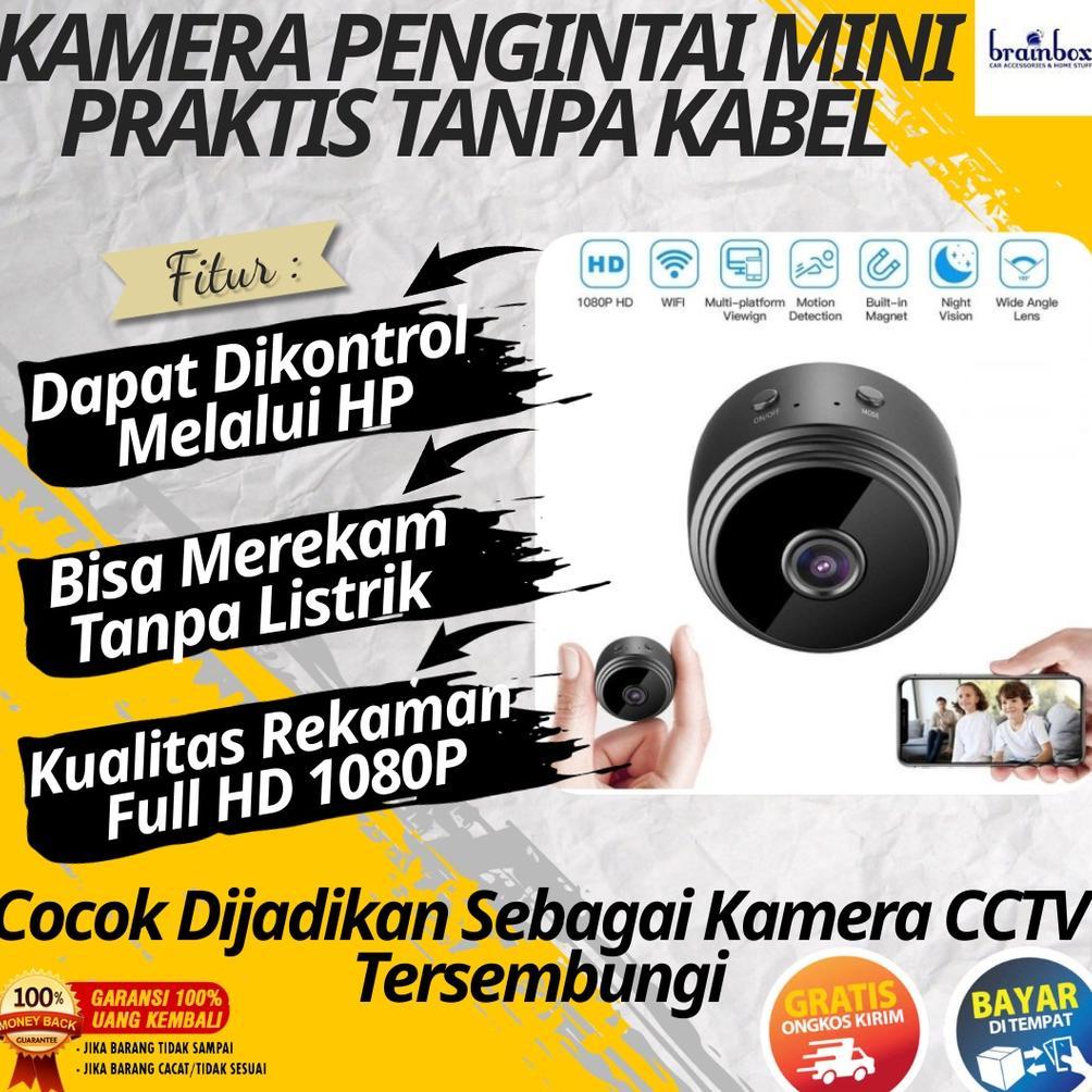 CamKeamanan- ( PRODUK 100% ORIGINAL ) Kamera CCTV Wifi Pengintai Rumah Indoor dan Outdoor Spycam Min