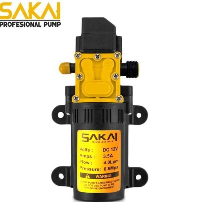 Pompa Dc Sakai 12 Volt 80 Psi - Pompa Steam - Pompa Dc High Pressure Premium