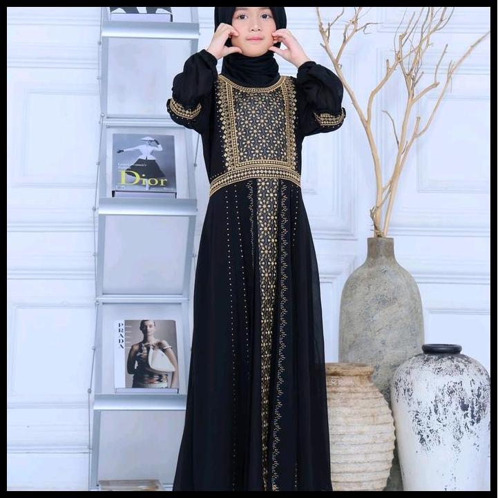 Gamis Abaya Anak Cindy~Baju Mewah Elegan Nyaman Dipakai Cocok Buat Acara Pesta Pengajian Dll~Baju Mu
