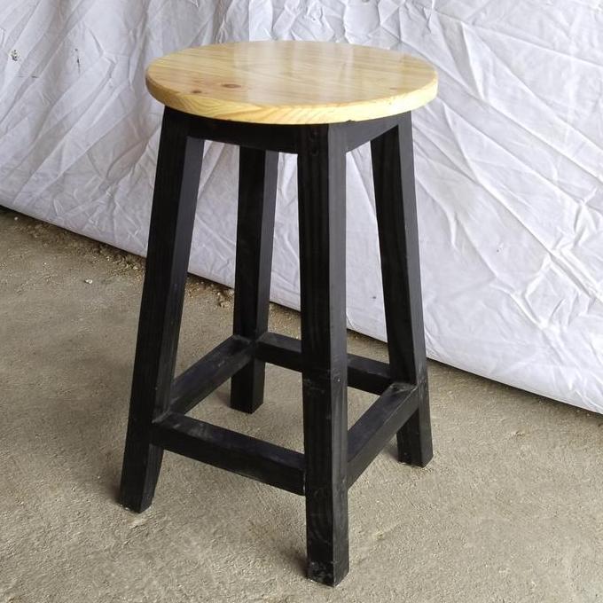 kursi bulat kayu/bangku kayu/kursi bakso