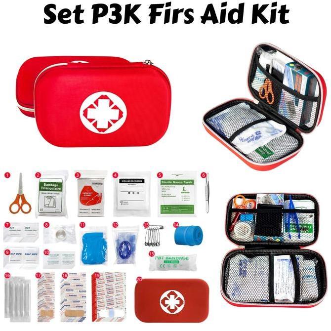 Savefk- Kotak P3K Emergency First Aid Kit Box Camping Mobil Lengkap Isi