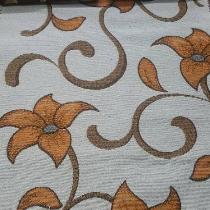 KAIN SOFA / KURSI ATEJA MOTIF KEMBANG BUNGA WARNA - JULIO