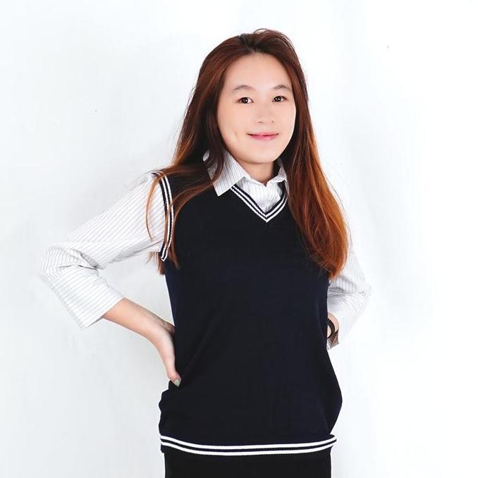 Langsungaja- Okechuku Rompi Wanita Knit Vest Wanita Knit Outer List Outer Vest Rompi Vest Wanita Rom