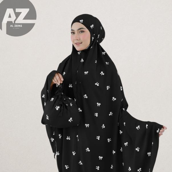 KHONJIELABS MUKENAH MOTIF PITA/MOTIF BUNGA/ MUKENAH TRAVELING/ MUKENAH BAHAN ADEM/ MUKENAH 2IN1 TERL