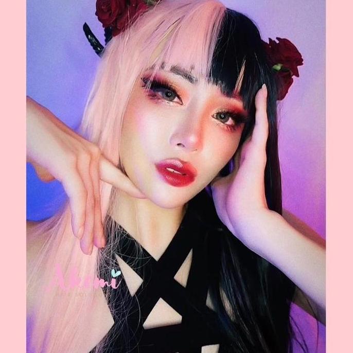 WIG COSPLAY CRUELLA LURUS SMOOTHING 65cm - OMBRE 2 TONE