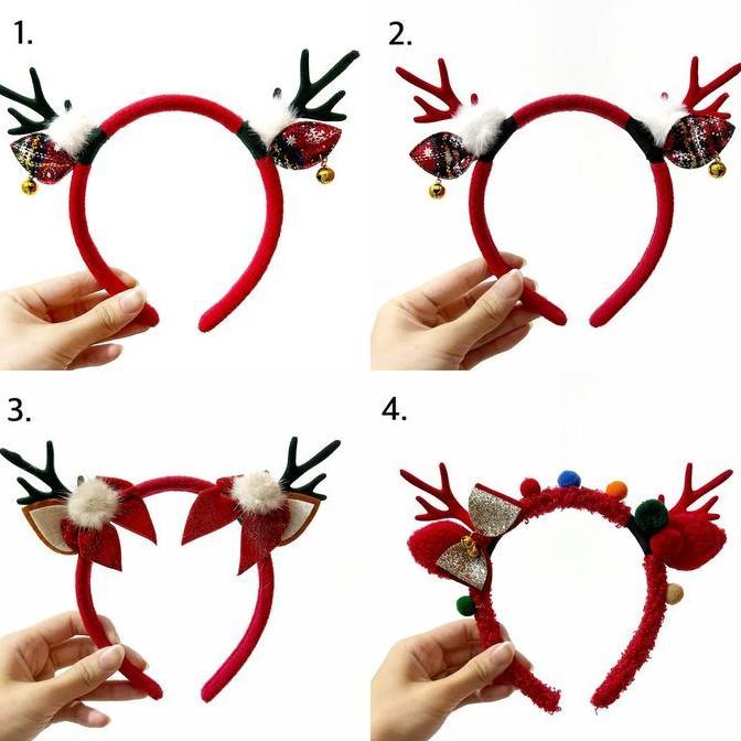 Christmas Ear Deer / Natal / Headband / Bando Natal Made in Korea