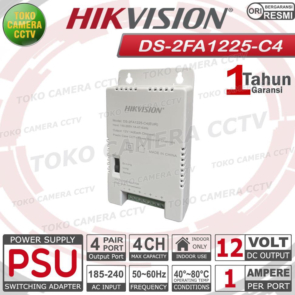 CamKeamanan- POWER SUPPLY HIKVISION 4 KAMERA ADAPTOR CCTV 4 KAMERA HIKVISION