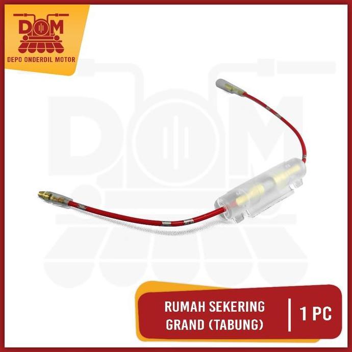 Promo Rumah + Sekering Grand (PSP) Socket Soket Holder Tabung Box Fuse Sekring Tabung Bulat Motor Ho