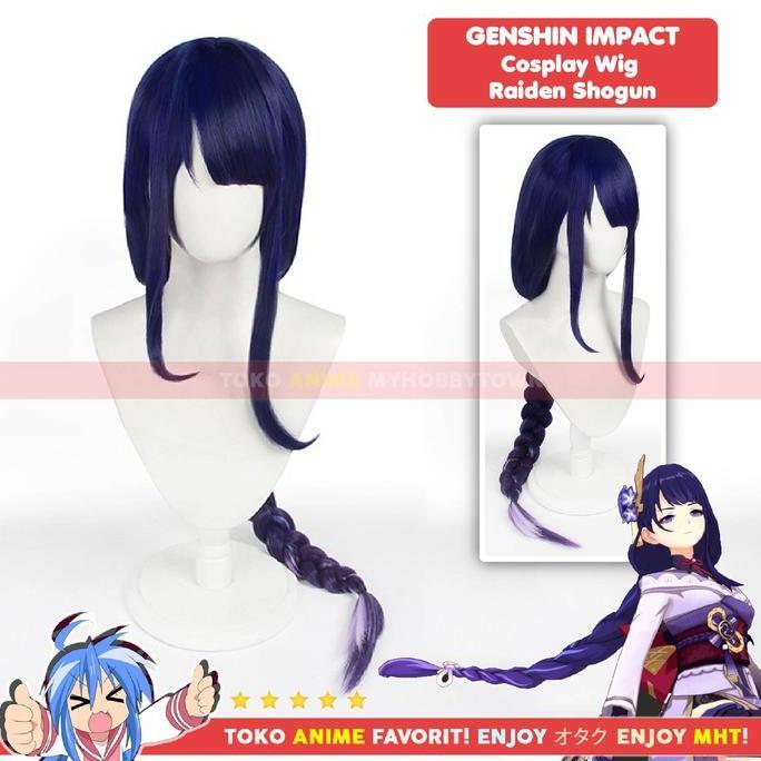 Wig Cosplay Anime Game Baal Raiden Shogun