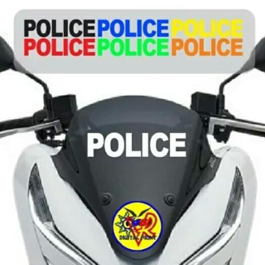 STIKER Motor Police Keren Cutting Sticker motor Pcx Nmax Police