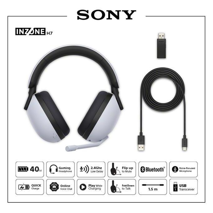 Gaming Headset SONY INZONE H7 Wireless Bluetooth 360 Spatial-Headphone