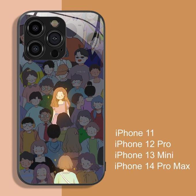 Casetuf Couple Bestie Aesthetic Case untuk iPhone