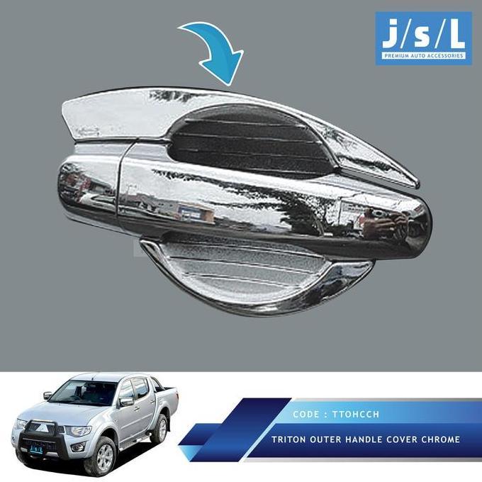 CUCI GUDANG - Mitsubishi Triton Outer Handle Cover Chrome/Aksesoris Triton