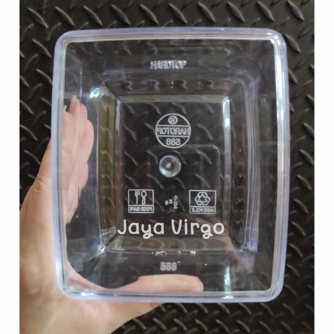 Toples 588 HARDTOP kotak / toples kue nastar / toples kue kering kotak