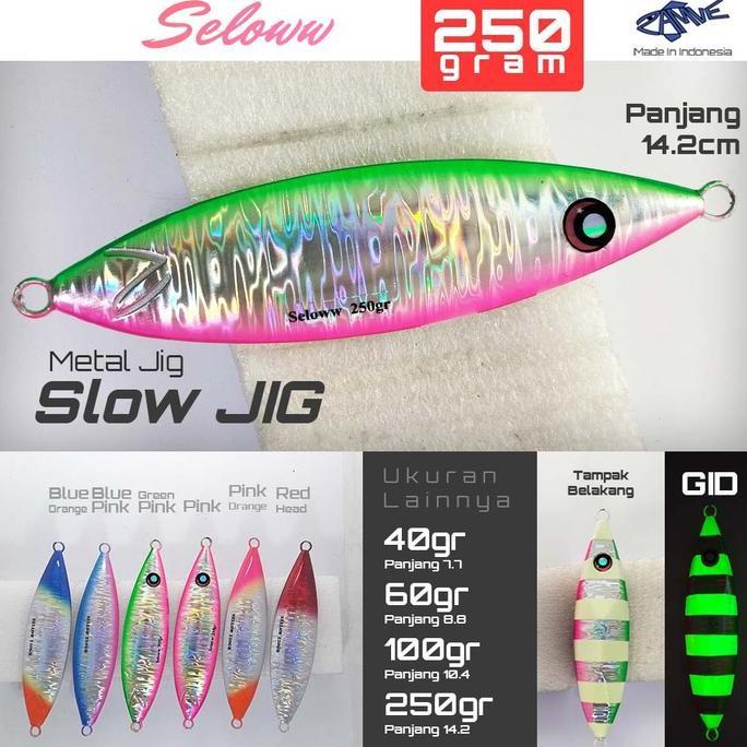 Metal Jig Zamve Seloww 250Gr Metal Jig 250Gr Metal Jig 250Gram