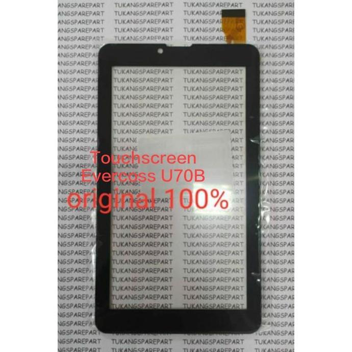 Lcd touchscreen tablet evercoss u70b / evercoss win tab ori 100%