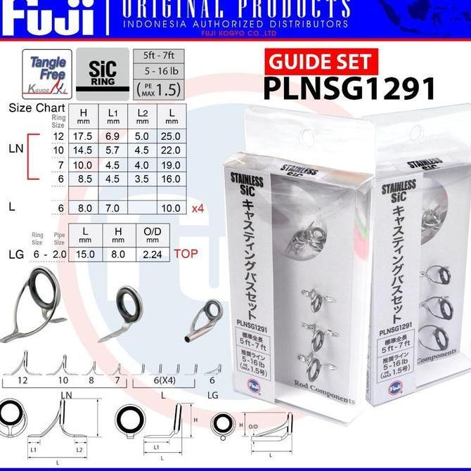 Set Ring Guide Fuji SiC / Cincin Fuji / Ultra Light / Cast Spinning