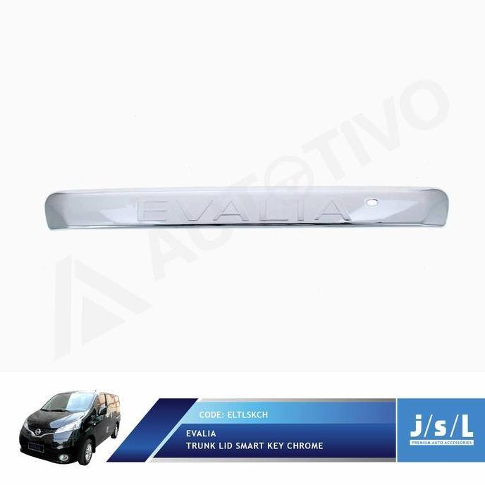 TERBARU - List Bagasi Belakang Nissan Evalia JSL Trunk Lid Smart Key Chrome