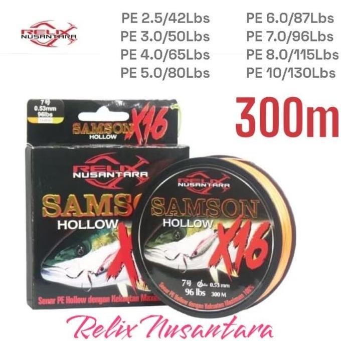 Senar Pancing PE X16 SAMSON 300m - Relix Nusantara