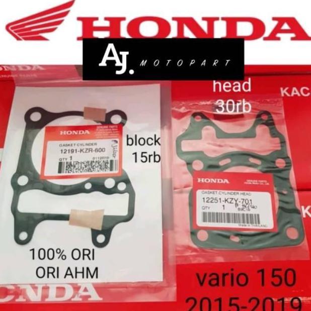 Gasket Cylinder Block Gasket Cylinder Head Vario 150 Thn 2015-2019 Ori Ahm