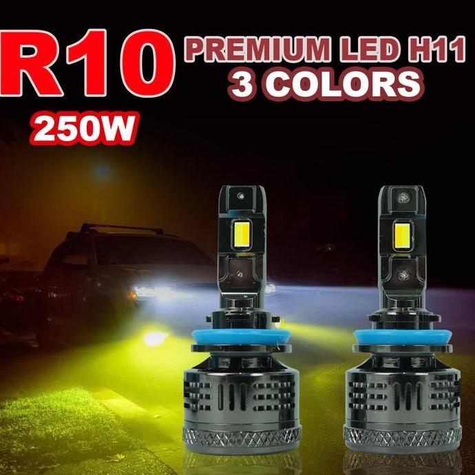 CASHBACK - H11 - PREMIUM LED 3 Warna H8/H9/H11 | Car Headlight H11 Three Colors | Lampu LED 3 Warna 