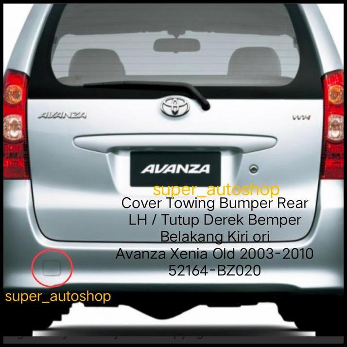 HOT DEAL COVER TOWING BUMPER REAR TUTUP DEREK BELAKANG AVANZA OLD 2003-2010 ORI 