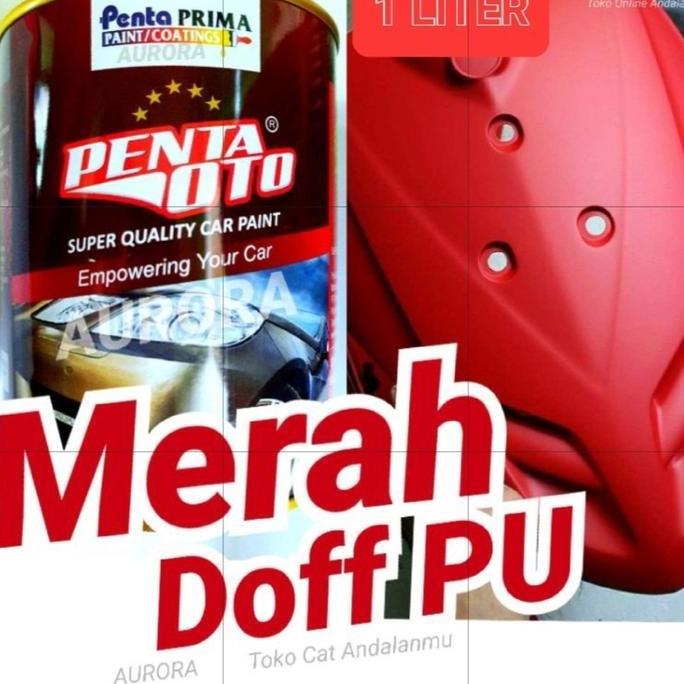 CAT PENTA OTO MERAH PU DOFF - SCOOPY RED DOF - 1 KG