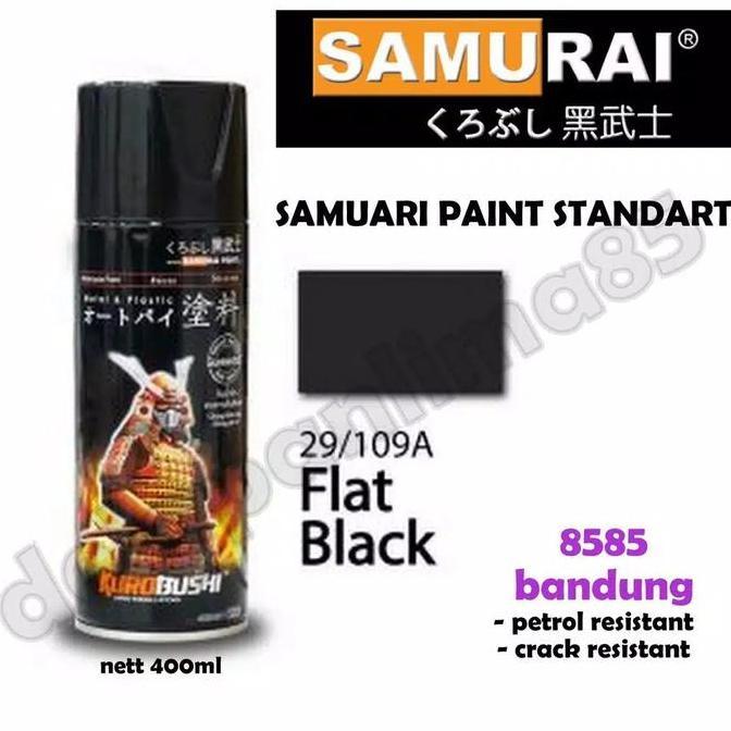 Samurai Paint 109A Black Doff/Hitam Doff Cat Semprot/Pylox/Helm