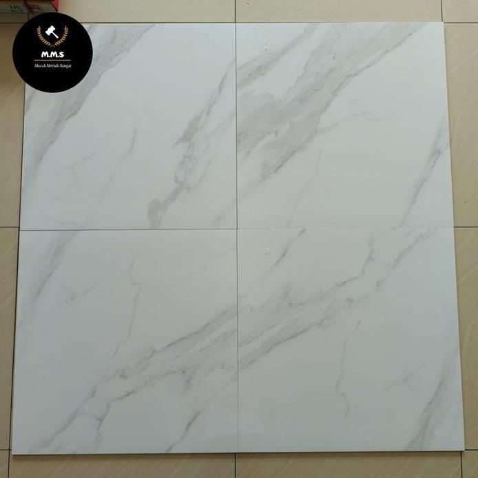 GRANIT 60X60 STATURIO PUTIH MOTIF MARMER