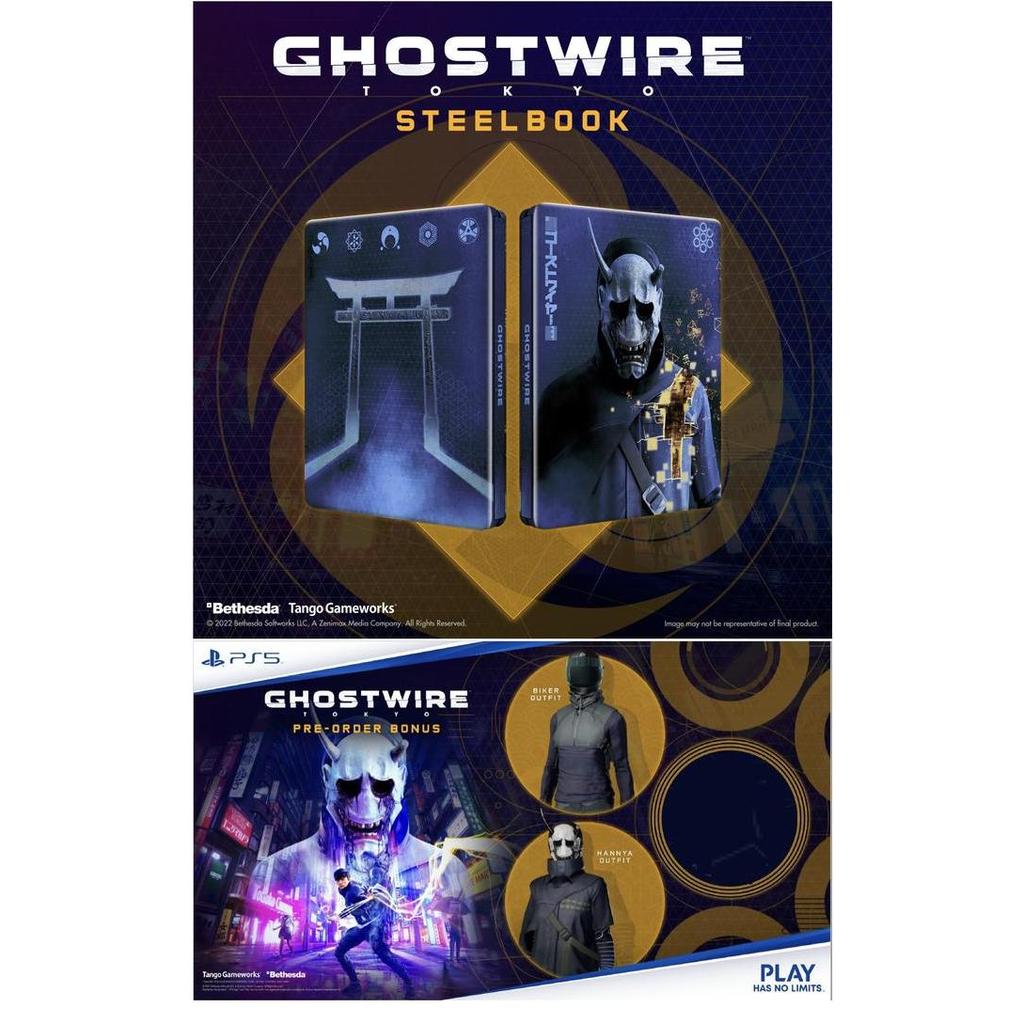 Ready Pre Order PS5 Ghost Wire Tokyo (Bonus DLC & Steel Case-stock terbatas)