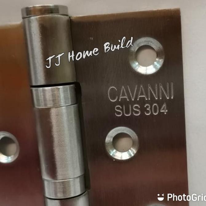 Engsel Pintu CAVANNI 5" x 3 x 3mm 4BB / Engsel Pintu Stainless 304