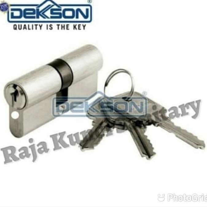 Cylinder Dekson CYL DC DL 100/120/150/180/mm SN/Satin Nikel/Silinder Kunci 100 mm