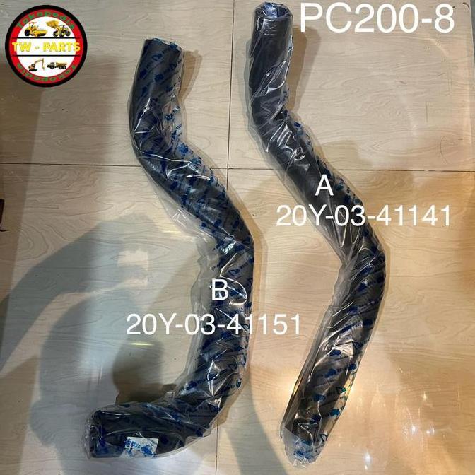 Promo Hose Selang Radiator Komatsu Pc200-8 Pc 200-8 Bawah 20Y-03-41151 Dalam Kawat
