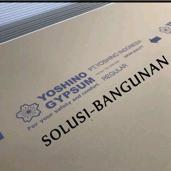 Gypsum yoshino 09mm 1200x2400 / plafon gypsum / gipsum