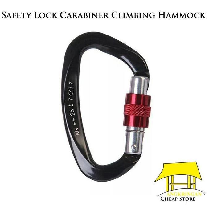 Safety Carabiner Climbing Hiking Outdoor Delta Screw Lock Model Petzl