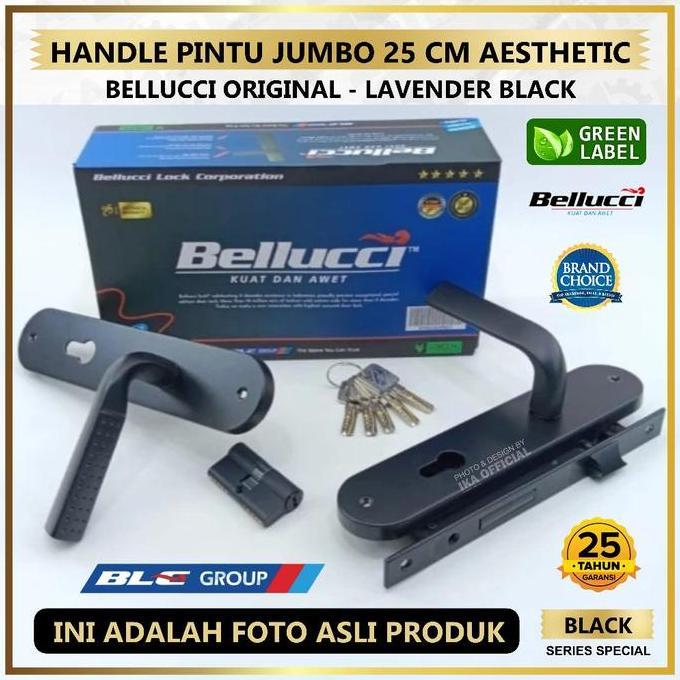 BLOCHEA Kunci Pintu Besar Bellucci Lavender Black Handle Pintu Bellucci / Kunci Bellucci Lavender / 