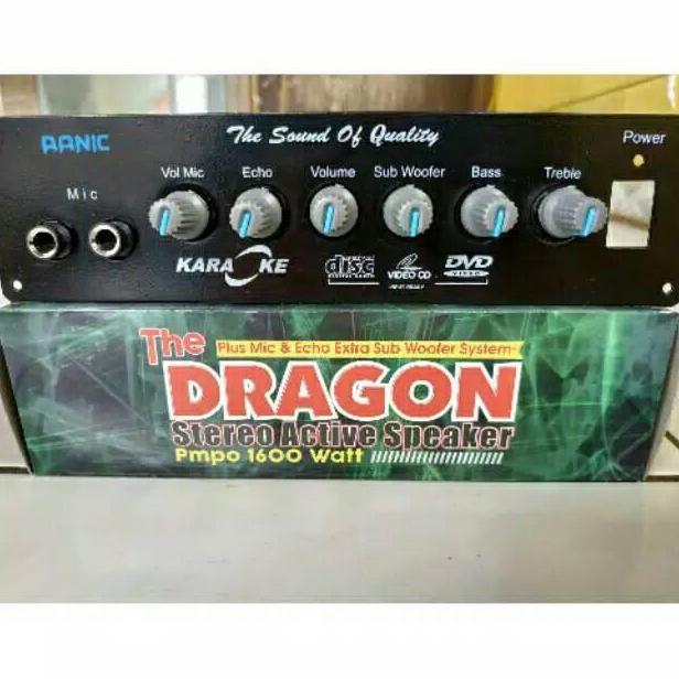 Kit Dragon Power Amplifier Speaker Aktif mic echo subwoofer