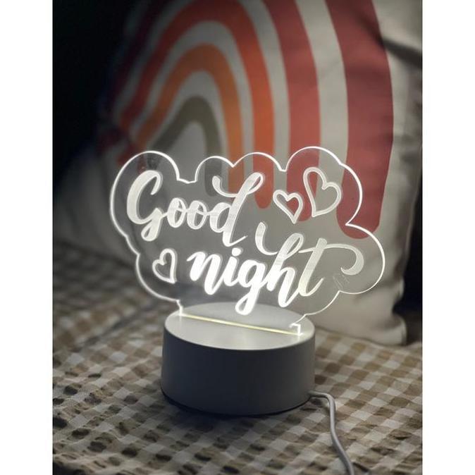 Lampu akrilik custom FREE Design nama / Tulisan