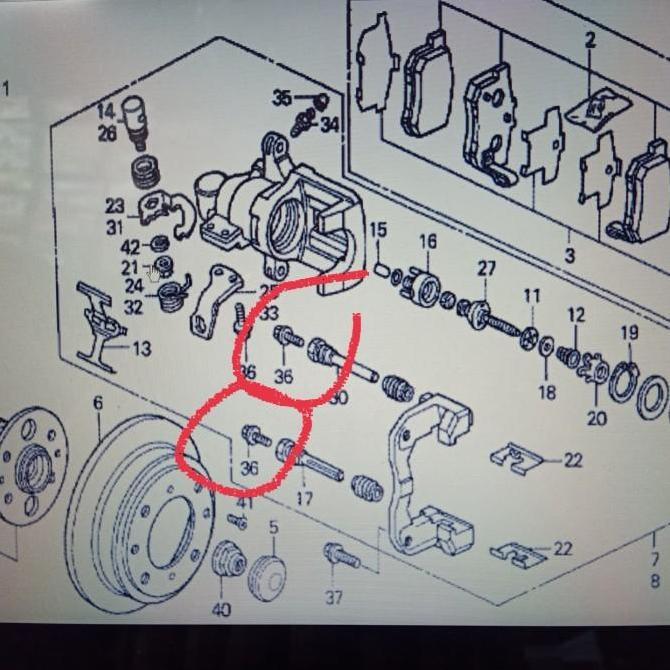 Baut Kaliper Kecil Honda Jazz