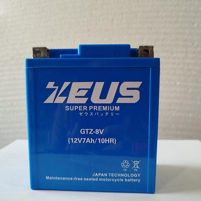 Aki motor cbr250 , nmax old ZTZ-8V-MF GTZ8V Zeus aki kering r25 Motorcycle