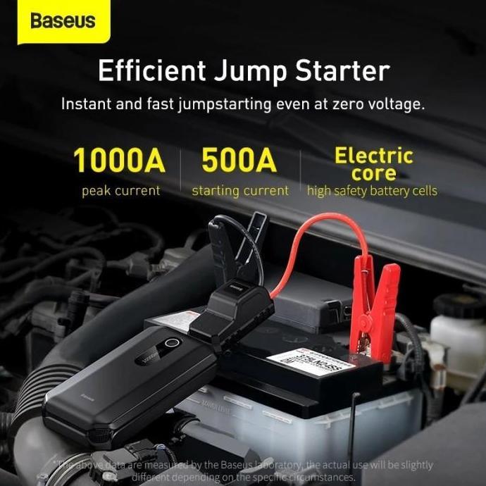 BASEUS POWER BANK 10000MAH CAR JUMP STARTER AKI MOBIL ACCU JUMPER