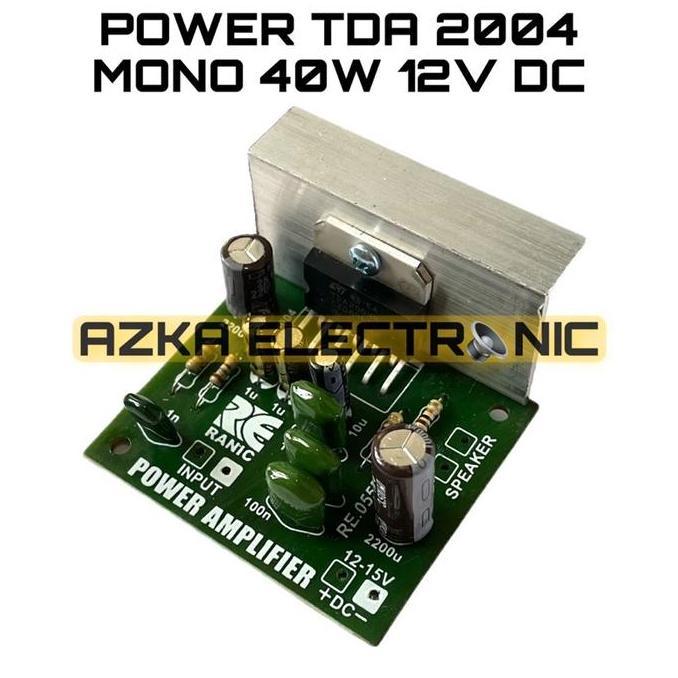 Kit Power Amplifier TDA 2004 Mono 12V DC 40W